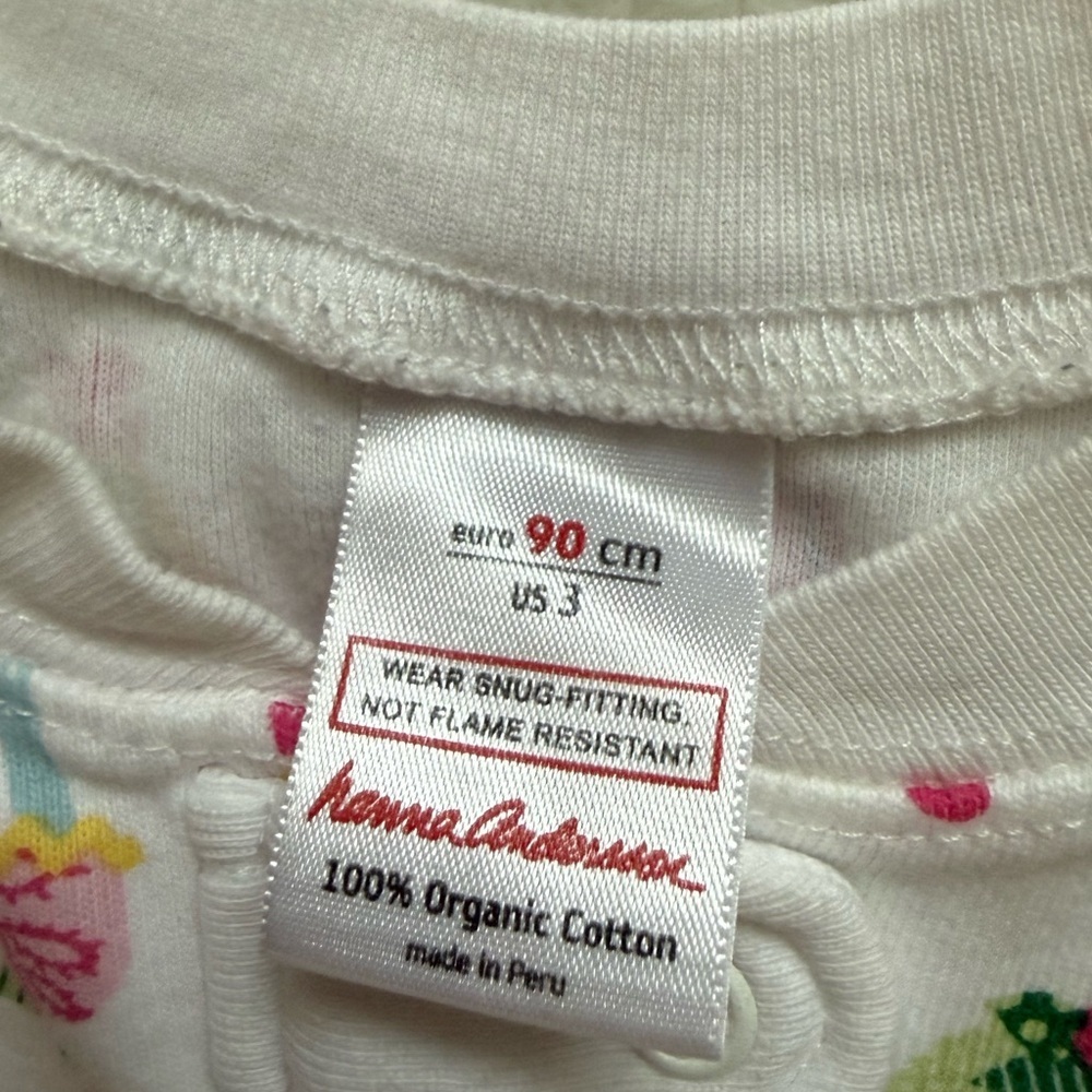 Hanna Andersson|Baby girl,toddler Cupcake Print Footless pajamas,organic cotton• - Picture 6 of 6